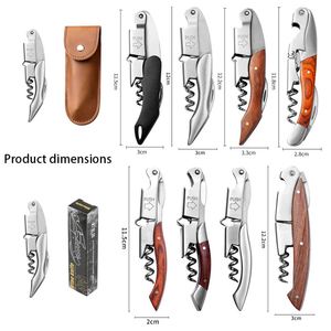 Customizable Logo Wedding Parties Casual Gatherings KitchenPortable Multifunction Wine Beer Bottle Gift Opener Wood Corkscrew - Product Image 3