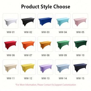 Custom logo Spandex <b>Tablecloth</b> With Skirt Stretchable Table Cover Wrinkle Resistant <b>Washable</b> <b>Tablecloth</b> - Product Image 4