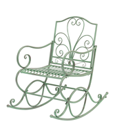 Banc de patio en métal vert antique, durable, fait à la main, design traditionnel, mobilier de jardin décoratif pour la maison, vente en gros pour adultes