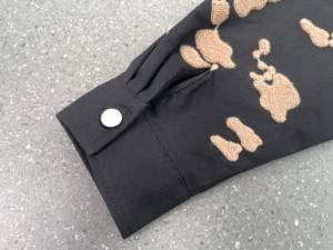 Мужская куртка-бомбер из вельвета с индивидуальным пошивом от производителя, с подкладкой из стеганой ткани и шерсти, с застежкой на кнопки и буквенным принтом - Product Image 4