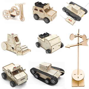 Jouets éducatifs bon marché, puzzle en bois 3D de forme unique et écologique, <span class=keywords><strong>jouet</strong></span> panzer en bois pour enfants - Product Image 3