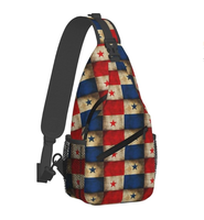 Sac bandoulière de haute qualité avec drapeau du Panama, personnalisable avec logo, sac de poitrine, sac à dos bandoulière, sac de voyage pour poitrine, vente en gros d'usine