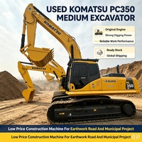 Excavatrice Komatsu PC350LC-8 d'occasion équipée d'un moteur Komatsu pour les projets de carrière et de pose de pipelines