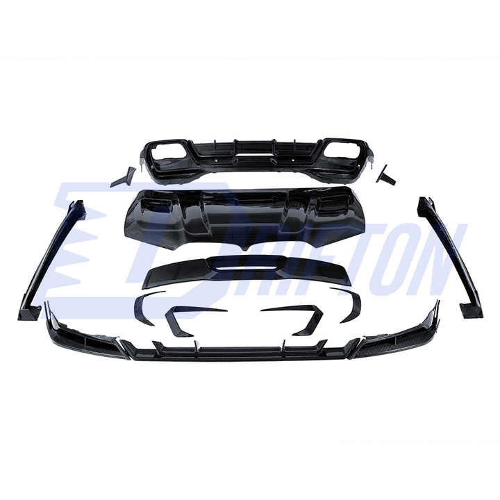 For BMW New X6 G06 LCI M50I M60I 2024-2026 Paktechz Style Dry Carbon Fiber Rear Diffuser
