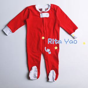 الأكثر مبيعًا ملابس أطفال أحادية اللون كلاسيكية للكريسماس بيجامات متطابقة مع أخوة أحمر قطنية للصبيان والفتيات بسحاب - Product Image 2