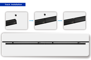 ไฟเส้นตรง CRI95 190LM/W พร้อมอะแดปเตอร์รางแบบแขวน ตัวเลือกเชื่อมต่อแบบไร้รอยต่อ สำหรับซูเปอร์มาร์เก็ต ร้านค้า  ฟังก์ชั่น DALI สำหรับไฟฉุกเฉิน - Product Image 4