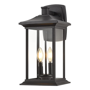 Esterno <span class=keywords><strong>2</strong></span> luci parete lanterna applique, lampada esterna con montaggio a parete con vetro trasparente, Patio/portico esterno, porta d'ingresso - Product Image 1