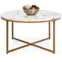 Tables basses gigognes modernes de luxe en métal blanc et or, extensibles et pliables, pour salon