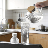 Bouteilles d'eau en PC Longstar en gros, 500 ml, avec couvercle anti-fuite, sans BPA, résistantes à l'ébullition, pour boire directement, avec infuseur à thé, pour les voyages et la salle de sport