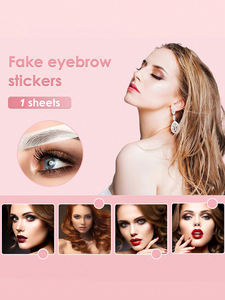 2 pz tatuaggio sopracciglia 6D, sopracciglia autentiche simili a capelli, adesivo impermeabile per il trucco per sopracciglia - Product Image 3