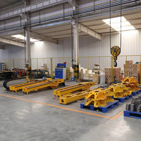 Machine de forage hydraulique flexible pour le forage de trous de scellement et la construction d'ouvrages de renforcement de fondations
