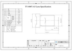 Nuevo Detector de Fatiga para Vehículos TOYO TY-8007-A1 de 2MP con Lente Auxiliar de 10mm de Distancia Focal y Ángulo de Visión de 20° con Enfoque Manual de 1/3'' - Product Image 5