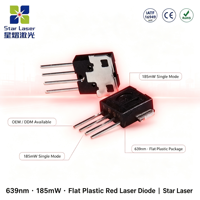 Diode laser rouge 2,65V-3,0V 300mA 215-60C avec boîtier en résine plastique LCP pour lecteurs de codes-barres et applications de capteurs
