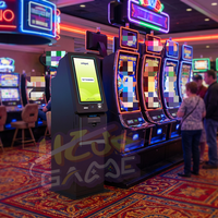 Terminal de libre-service pour l'échange de tickets de paiement en espèces avec lecteur de code et imprimante de tickets pour machines de jeux d'adresse