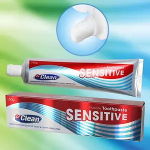 Private label oem white color anti sensitive toothpaste with BRC GMPC GMPC certificate