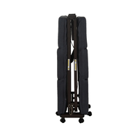 Lit pliant inclinable, lit de repos portable, cadre en métal, lit d'appoint roulant avec matelas, gain de place, lit compact pour la pause travail