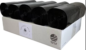 Industrial Contractor <b>Jumbo</b> Heavy Duty Scented Can Liner Garbage 55-60 Gallon Black Trash - Product Image 3