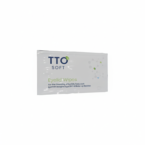 TTO 12 lingettes jetables douces pour paupières à l'huile d'arbre à thé et acide hyaluronique, démaquillant pour yeux sensibles, soulagement de la blépharite et du Demodex - Product Image 2