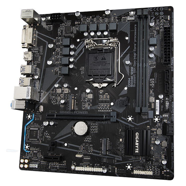 Used GIGABYTE B560M POWER マザーボード Intel Core i5 11400対応 LGA