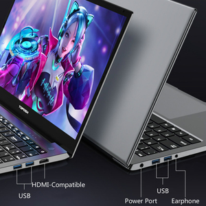 Ordenador portátil para videojuegos Intel Core i7-1165G7, 8 GB/16 GB de RAM, 256 GB/512 GB/1TB SSD, GeForce MX450, 2GB de GPU, retroiluminado con huella dactilar - Product Image 5