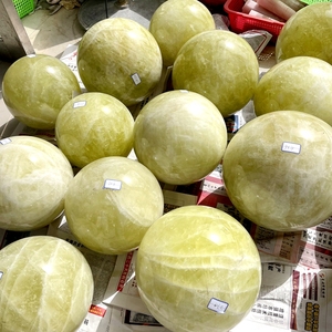 Kích thước lớn chữa bệnh tinh thể đá quý màu vàng tự nhiên Citrine bóng <span class=keywords><strong>Sphere</strong></span> cho trang trí nội thất - Product Image 6