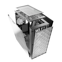 SUITMASTER M2000 BK ATX Mid Tower Gaming CPU Casing Baja Panel Atas Dapat Dilepas Kipas ARGB PWM Terpasang Sebelumnya Dual USB 3.0 Type-C