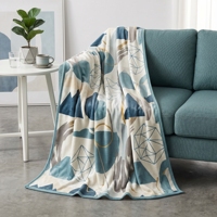 Plaid en flanelle tricotée personnalisé toutes saisons avec logo – Chaud, doux, antistatique et respirant pour canapé, chaise, corps et confort domestique