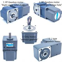 Motor pengatur kecepatan Ac, 120W 90mm ukuran Output kecepatan 3 ~ 500rpm/menit dengan pengontrol Motor variabel induksi Ac