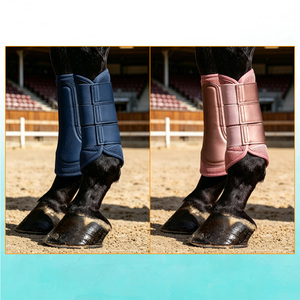 Ensemble assorti d'accessoires équestres écologiques en gros : tapis de selle rembourré, bonnet anti-mouches, cache-oreilles, brosses et bottes pour <span class=keywords><strong>chevaux</strong></span> - Product Image 4