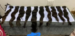 Indien 100% cheveux humains Remy vague naturelle faisceaux de cheveux Double trame extensions traitées à la Machine tissage de couleur naturelle d'origine - Product Image 3