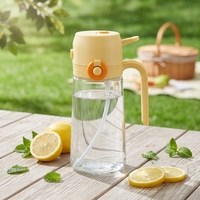 Botol Minyak Zaitun Semprot dan Tuang Serbaguna, Botol Minyak Tekan Besar, Botol Minyak Semprot dan Tuang Terintegrasi untuk Memasak