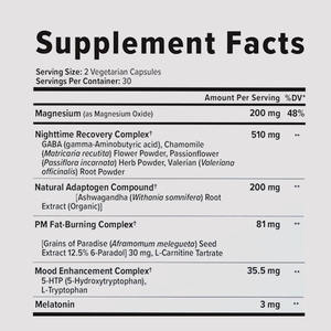 슬리밍 채식 캡슐, 깊은 수면 촉진 신진 대사 및 지방 연소 자연 식욕 조절 멜라토닌 보충제 - Product Image 6