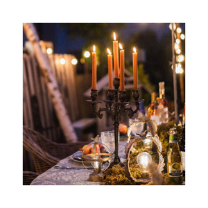 Bougeoir Vintage en Fonte <span class=keywords><strong>de</strong></span> Pays Américain, Bougeoir Moderne, Décoration <span class=keywords><strong>de</strong></span> Table <span class=keywords><strong>de</strong></span> Salon pour Noël - Product Image 2