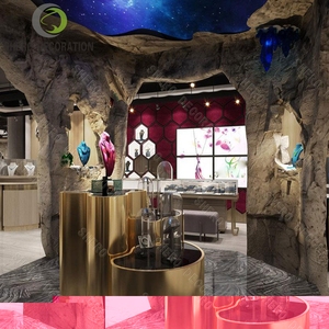 Vetrina Espositiva per Gioielli di Lusso, Vetrina in Vetro Resistente di Alta Gamma con Design Interno per Negozi di Gioielleria di Prestigio - Product Image 1