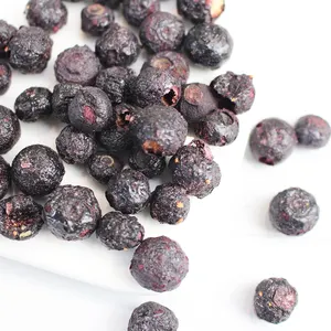 Kustom dicetak 2024 inovasi baru beku kering Blueberry dadu kubus makanan ringan buah sehat