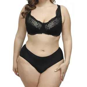 High Quality Womens Push Up Big Sexy Lace Lingerie Underwear Plus Size Bra For Fat Women