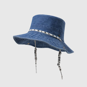 Activités de plein air <span class=keywords><strong>camping</strong></span> voyage crème solaire large bord Cowboy Cap Young Ladies Fashion Bucket Hat for Women - Product Image 3