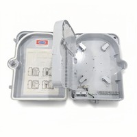 Boîtier de terminaison et de distribution de télécommunications FTTH extérieur 24 fibres, en ABS+PC, pour montage sur poteau/mur, pour fibre optique