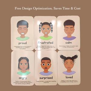 Flashcard educativo reutilizable duradero, cartulina gruesa de alta calidad, juego de cartas de aprendizaje laminado brillante con educación temprana - Product Image 4