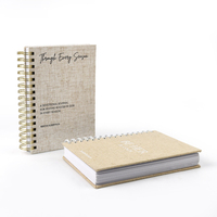 Carnet à spirales A4/A5/A6, carnet à couverture rigide en tissu pour le travail et la prise de notes, carnets pour écrire