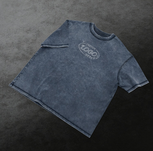 Camiseta de Hombre Personalizada, Estilo Hip Hop Vintage, Lavado Ácido, 100% Algodón, Bordada, 220g, Corte Holgado - Product Image 4