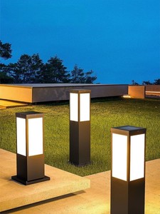 Solar <b>LED</b> Lawn <b>Light</b> with Motion <b>Sensor</b> 400/600/800mm Black Aluminum IP65 Water-Resistant Garden Lamp Post 5-Year Warranty - Product Image 2