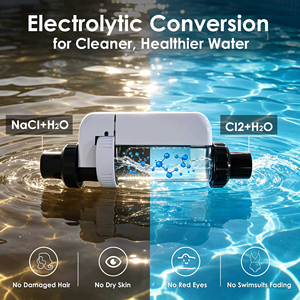 Générateur de chlore salin <span class=keywords><strong>pour</strong></span> piscines bon marché d'usine Cellule de chloration Piscina Système de chlore d'eau salée <span class=keywords><strong>pour</strong></span> piscines hors sol - Product Image 2