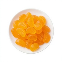 Permen Gummy Buah OEM/ODM Kemasan Besar Irisan Jeruk Rasa Manis Berwarna-warni Bentuk Kartun