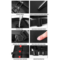 Sac de jambe multifonctionnel imperméable pour homme, idéal pour la moto, l'escalade, la pêche et les trajets quotidiens