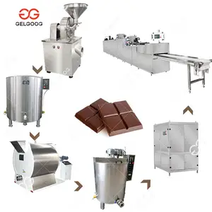 Roestvrij Staal Multifunctionele Automatische Chocolade Bar Molding Verwerking Productielijn Machines Chocolade Making Machine