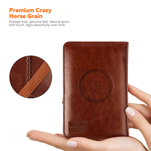 Étui de Passeport RFID FindMy Anti-Perte, Organisateur de Voyage, Pochette pour Cartes d'Embarquement, Porte-Passeport Familial pour iOS et Android - Product Image 5
