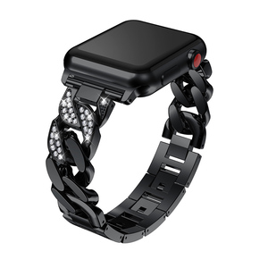 Crested — <span class=keywords><strong>Bracelet</strong></span> de luxe en métal pour montre <span class=keywords><strong>Apple</strong></span>, iWatch série 7/6/5/4/3/2/1, en acier inoxydable - Product Image 4