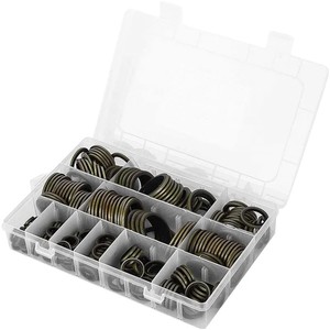 100 pièces de circlips externes de type C en acier inoxydable 304, 8-18 mm, pour arbres, clips de retenue de roulement standard, rondelles à ressort - Product Image 6