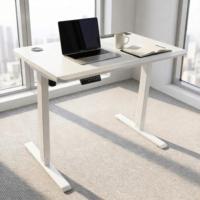 Cadre de bureau électrique intelligent à moteur unique, réglable en hauteur sur 2 niveaux, pour position assise ou debout, ergonomique, en métal